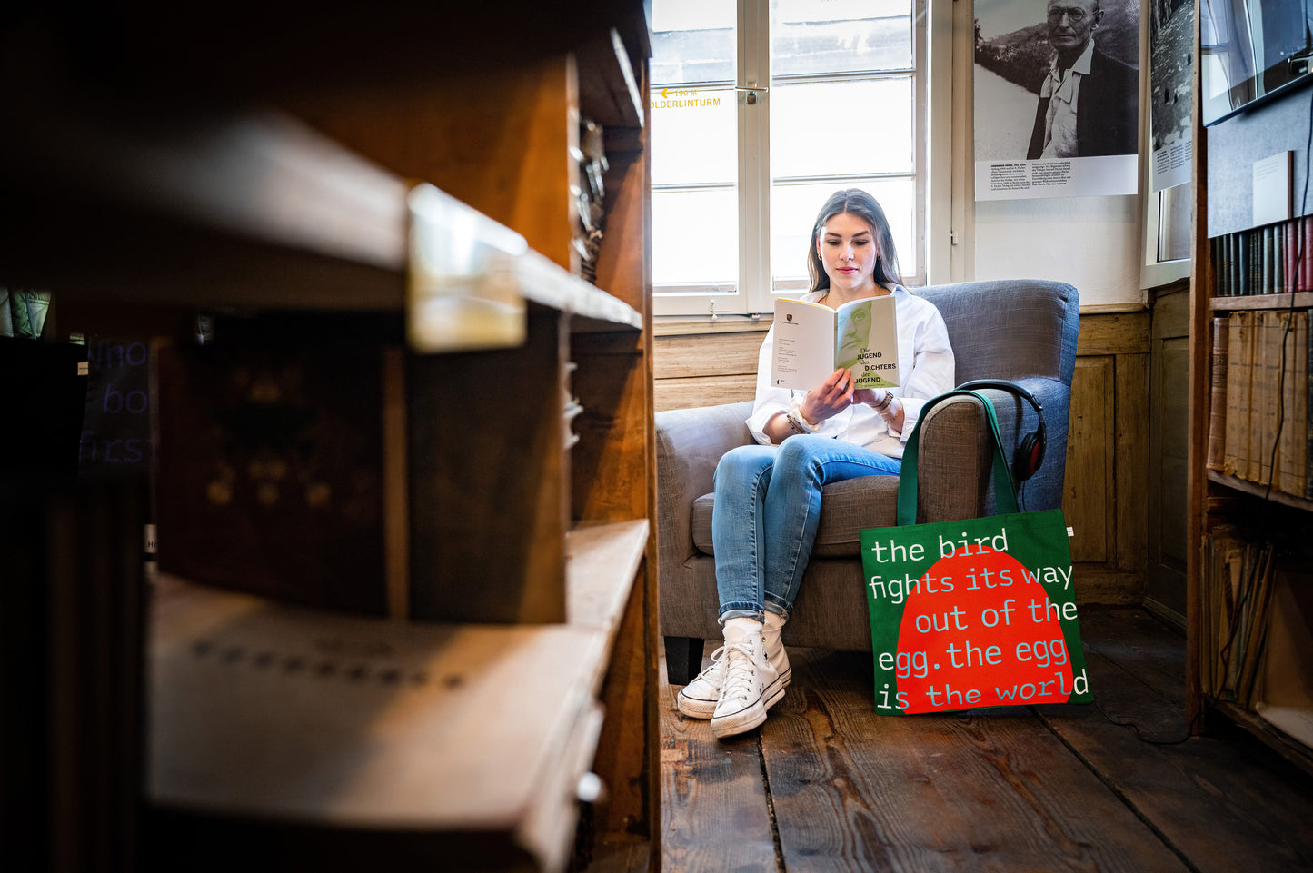 Green_Hermann Hesse Book Tote