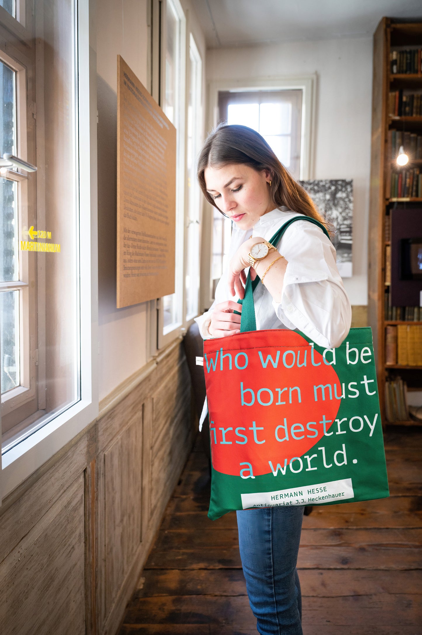 Green_Hermann Hesse Book Tote