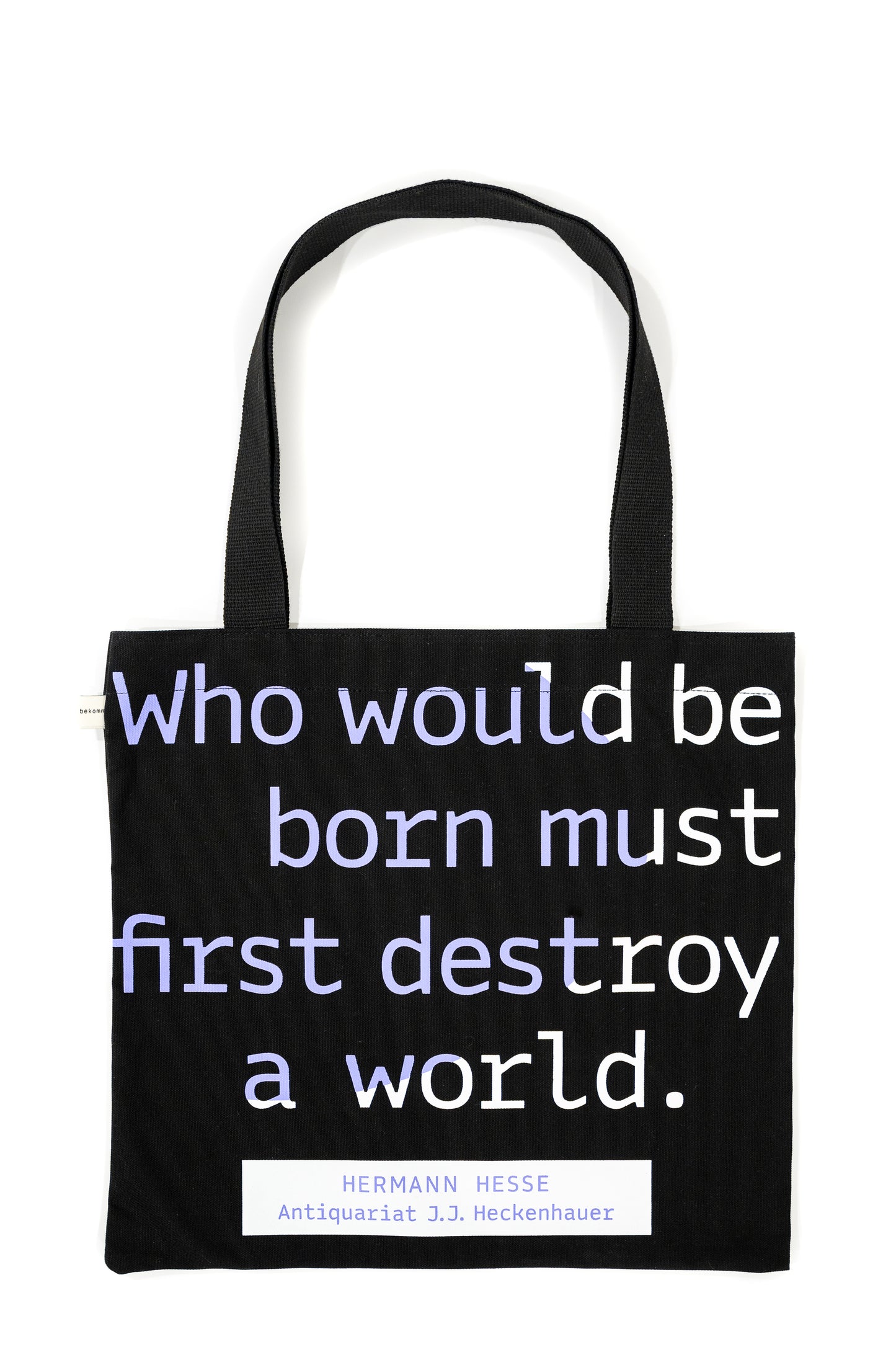 Black_Hermann Hesse Book Tote